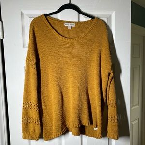 Mustard chenille sweater